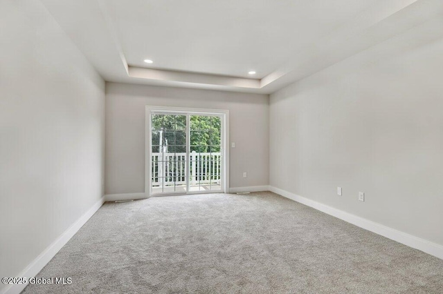 602 Vly Pointe Dr, Niskayuna, NY 12309 - unfurnished room featuring carpet floors, recessed lighting, and a raised ceiling