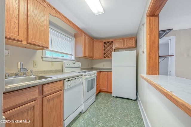 31 Cedar St, Oneonta, NY 13820 - kitchen with white appliances, light floors, and light countertops