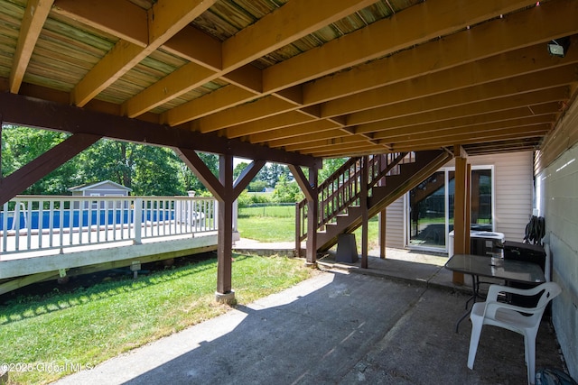 99 Fiddlers Ln, Colonie, NY 12110 - view of patio / terrace with stairway