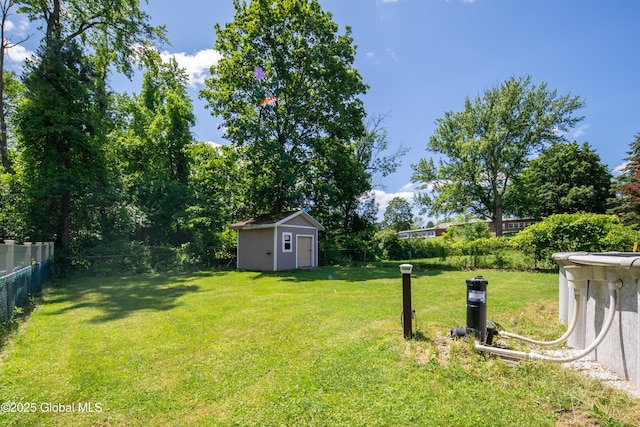 99 Fiddlers Ln, Colonie, NY 12110 - fenced backyard featuring a storage unit