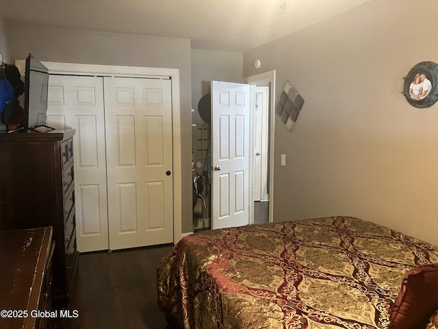 56 Pershing Dr, Scotia, NY 12302 - bedroom featuring dark wood-style flooring and a closet