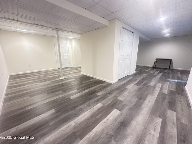 30B Idared Ln, Halfmoon, NY 12065 - finished below grade area featuring baseboards and dark wood-style floors
