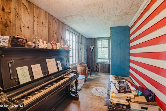3063 Ny Highway 43, Sand Lake, NY 12018 - sitting room with hardwood / wood-style floors and wood walls