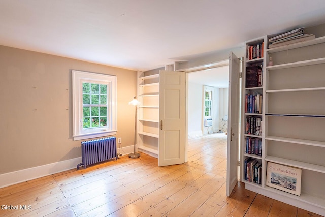 203 Center Rd, White Creek, NY 12057 - spare room with radiator, healthy amount of natural light, and light wood-style flooring