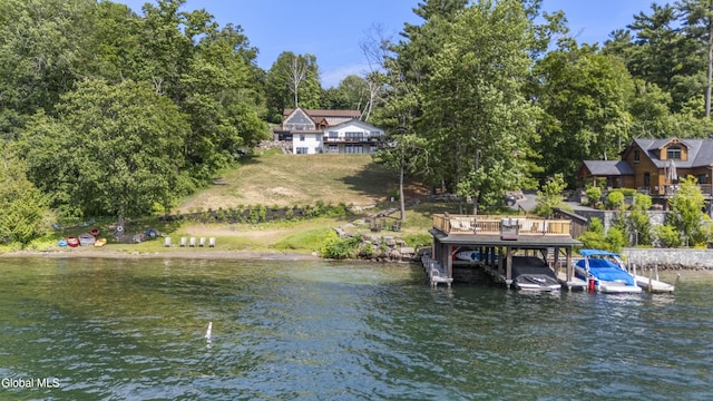 55 Trinity Rock Rd, Lake George, NY 12845 - dock featuring a water view
