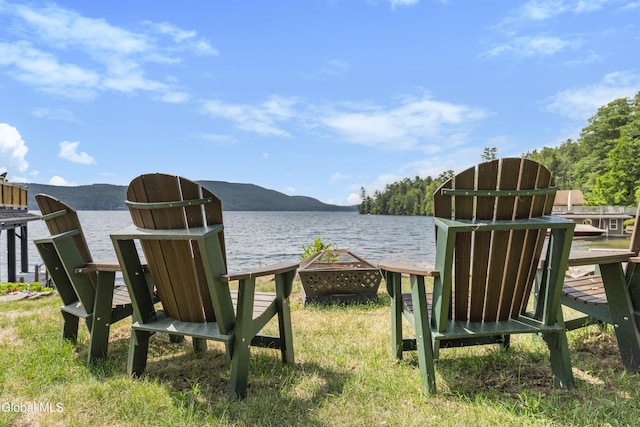 55 Trinity Rock Rd, Lake George, NY 12845 - view of yard featuring a water view