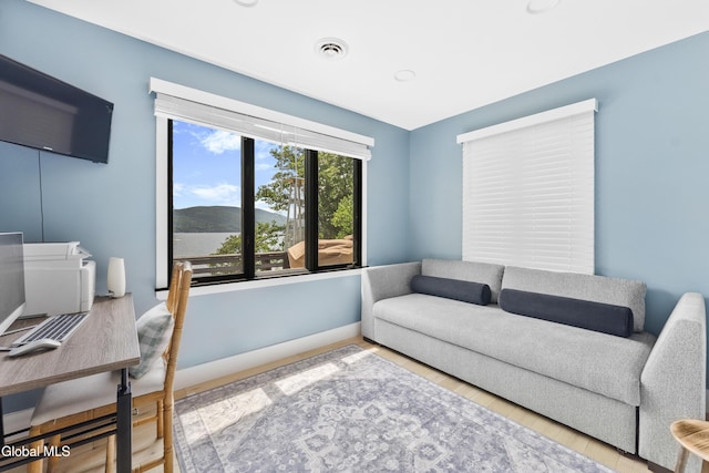 55 Trinity Rock Rd, Lake George, NY 12845 - office with wood finished floors and recessed lighting