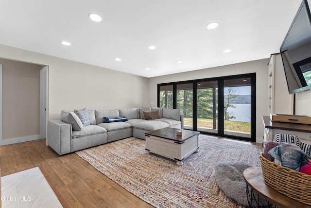 55 Trinity Rock Rd, Lake George, NY 12845 - living area featuring wood finished floors and recessed lighting