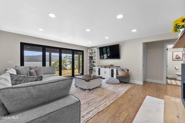 55 Trinity Rock Rd, Lake George, NY 12845 - living area featuring recessed lighting and light wood-type flooring