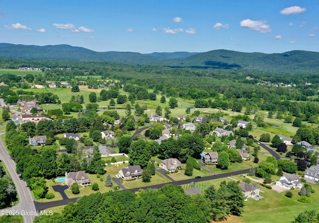 96 Masters Cmn N, Queensbury, NY 12804 - aerial perspective of suburban area featuring mountains
