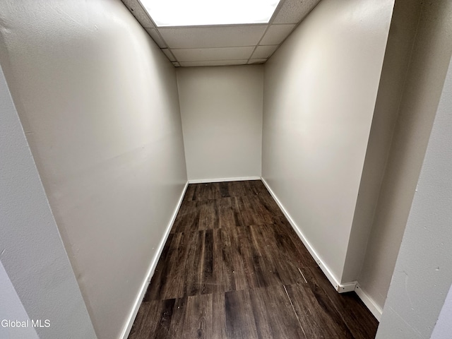 1 S Main St, Voorheesville, NY 12186 - hallway with wood finished floors and a drop ceiling