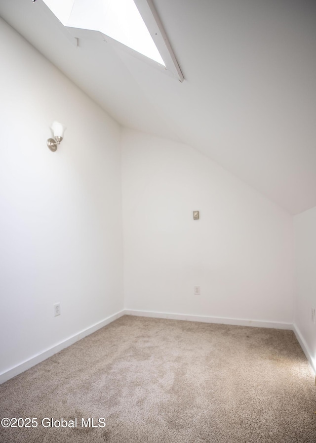 17564 State Route 22, Berlin, NY 12022 - bonus room featuring a skylight, lofted ceiling, and carpet