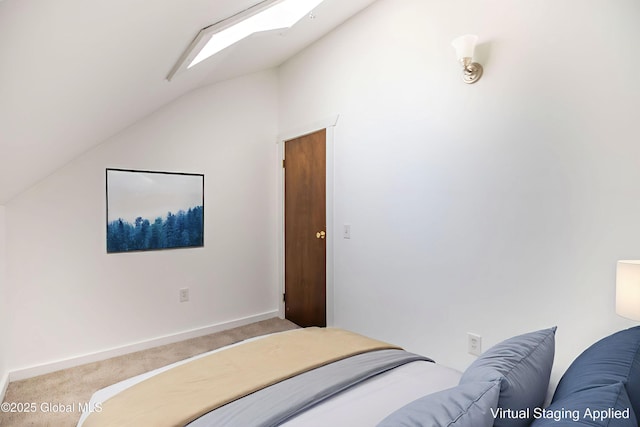 17564 State Route 22, Berlin, NY 12022 - bedroom featuring lofted ceiling, carpet, and a skylight