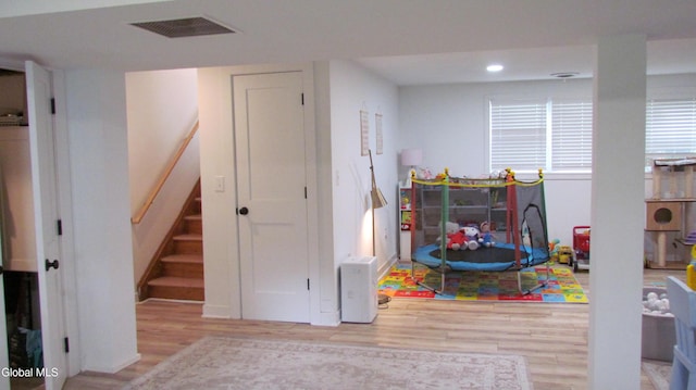 32 Winnie St, Albany, NY 12208 - game room with wood finished floors and recessed lighting
