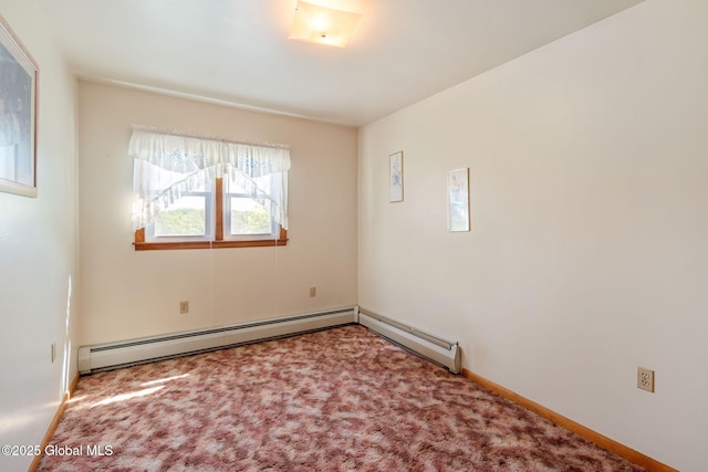 921 Altamont Voorheesville Rd, Altamont, NY 12009 - unfurnished room with carpet and a baseboard heating unit