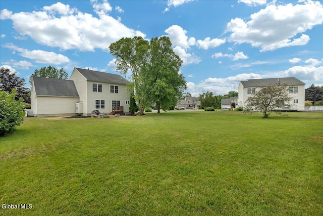 3 Lucille Ln, Malta, NY 12019 - view of grassy yard featuring a patio