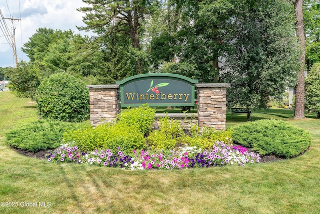 55 Winterberry Ln, Moreau, NY 12828 - community sign featuring a yard