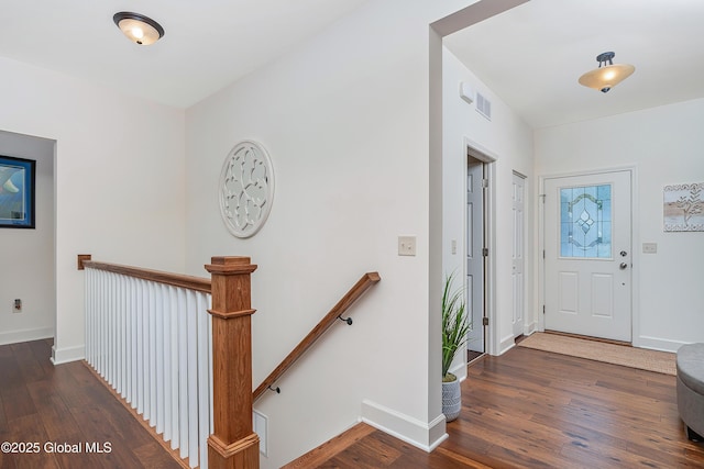55 Winterberry Ln, Moreau, NY 12828 - entryway featuring hardwood / wood-style floors and baseboards