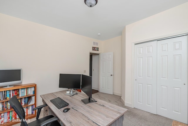 55 Winterberry Ln, Moreau, NY 12828 - office area with light carpet and baseboards