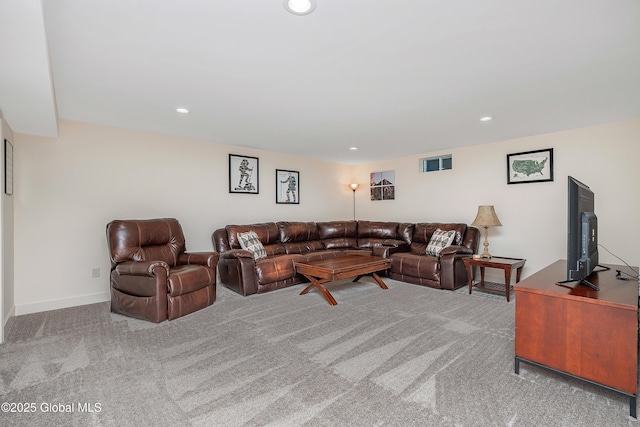 55 Winterberry Ln, Moreau, NY 12828 - living room with carpet floors and recessed lighting