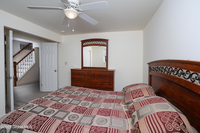 55 Winterberry Ln, Moreau, NY 12828 - carpeted bedroom with ceiling fan
