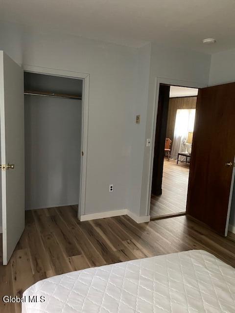 129 Moan And Groan Rd, Hope, NY 12134 - unfurnished bedroom with wood finished floors and a closet