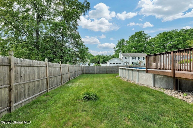 15 Deer Path Dr, Colonie, NY 12205 - fenced backyard featuring a deck