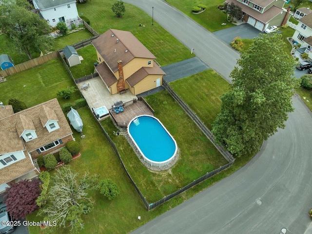 15 Deer Path Dr, Colonie, NY 12205 - drone / aerial view of a pool area