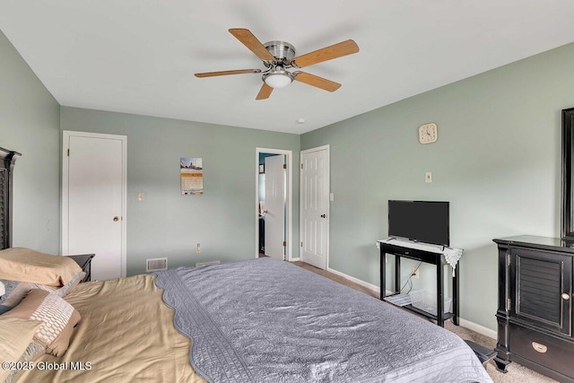 15 Deer Path Dr, Colonie, NY 12205 - carpeted bedroom featuring baseboards and ceiling fan
