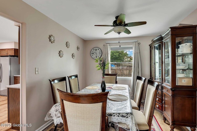 15 Deer Path Dr, Colonie, NY 12205 - dining room with ceiling fan and light wood-style floors