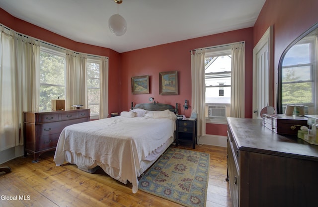 202 W 1st Ave, Johnstown, NY 12095 - bedroom featuring light wood-type flooring and multiple windows