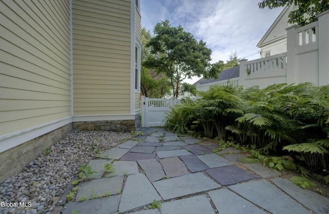 202 W 1st Ave, Johnstown, NY 12095 - view of patio / terrace featuring a gate