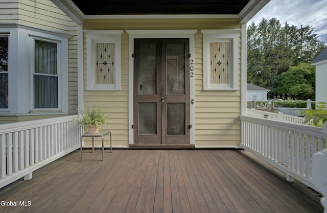 202 W 1st Ave, Johnstown, NY 12095 - property entrance with a porch