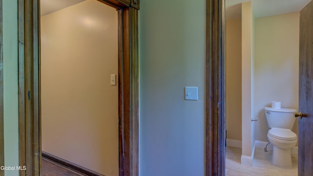 200 Fon Clair St, Johnstown, NY 12095 - bathroom with toilet and baseboards