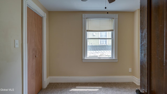 200 Fon Clair St, Johnstown, NY 12095 - carpeted empty room with ceiling fan and baseboards