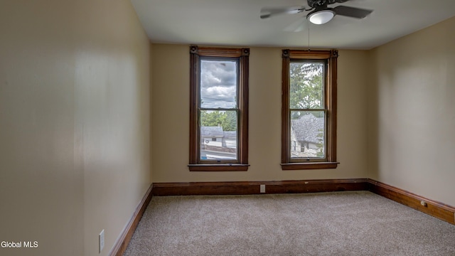 200 Fon Clair St, Johnstown, NY 12095 - spare room with carpet flooring and a ceiling fan