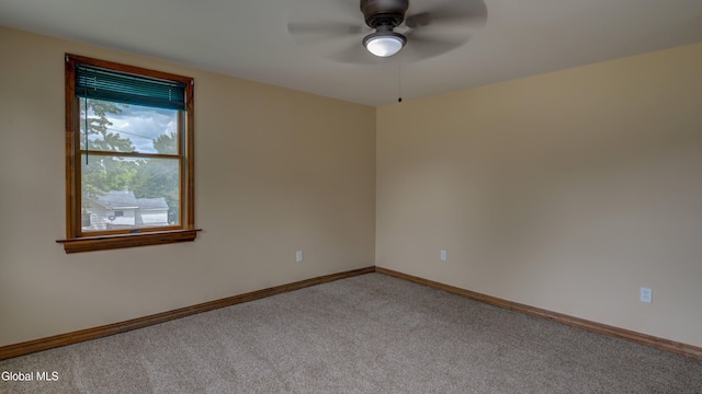 200 Fon Clair St, Johnstown, NY 12095 - unfurnished room with ceiling fan and carpet
