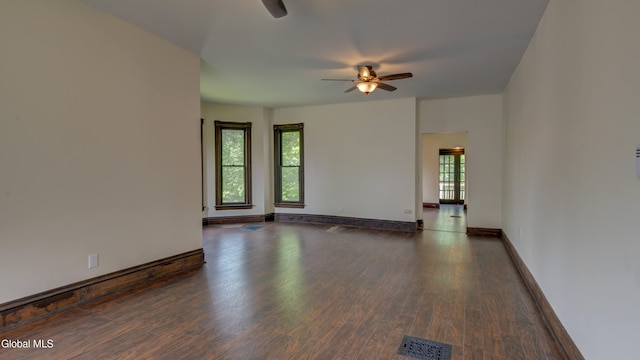 200 Fon Clair St, Johnstown, NY 12095 - empty room with ceiling fan and wood finished floors