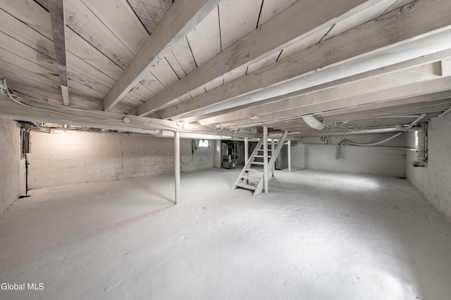 1012 Princetown Rd, Rotterdam, NY 12306 - unfinished below grade area featuring stairway