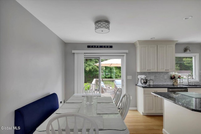 33 Comely Ln, Colonie, NY 12110 - dining room with light wood-style floors and baseboards