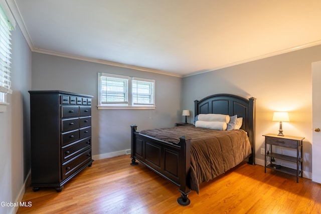 98 Meadowbrook Rd, Saratoga Springs, NY 12866 - bedroom with light wood-style flooring and ornamental molding