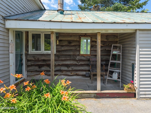 5530 State Highway 30a, Charleston, NY 12066 - doorway to property with a metal roof