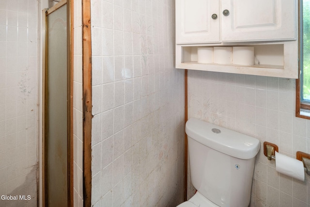 5530 State Highway 30a, Charleston, NY 12066 - full bathroom featuring tile walls and a stall shower