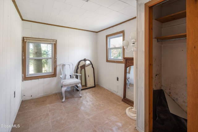 5530 State Highway 30a, Charleston, NY 12066 - sitting room featuring ornamental molding and wooden walls