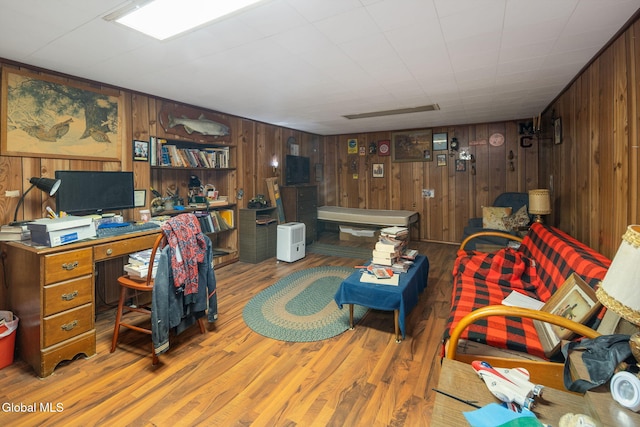 1659 State Route 7, Cobleskill, NY 12043 - office area featuring wood walls and wood finished floors