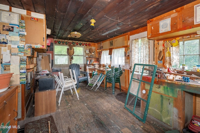1659 State Route 7, Cobleskill, NY 12043 - misc room featuring hardwood / wood-style floors and wooden ceiling