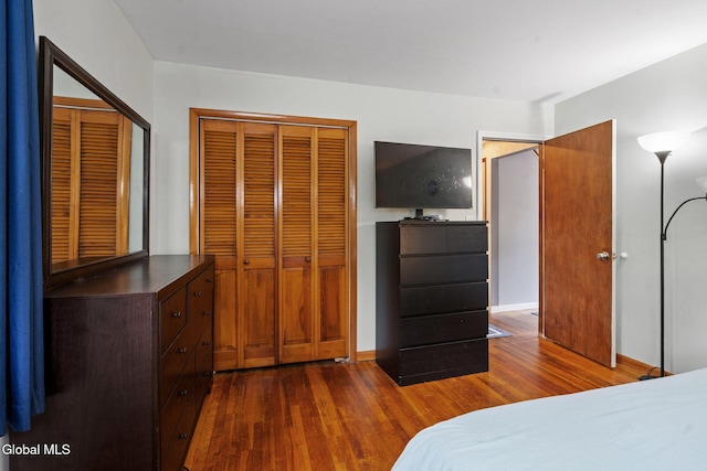 27 Terry Ave, Guilderland, NY 12303 - bedroom featuring dark wood finished floors and a closet