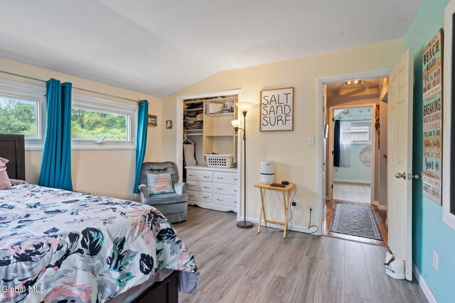 27 Terry Ave, Guilderland, NY 12303 - bedroom with wood finished floors and vaulted ceiling