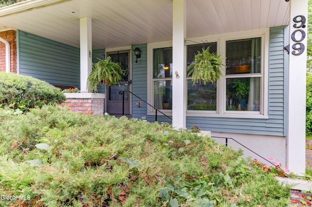 909 Ash Tree Ln, Niskayuna, NY 12309 - doorway to property featuring a porch