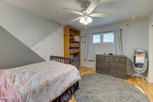 909 Ash Tree Ln, Niskayuna, NY 12309 - bedroom featuring wood finished floors and a ceiling fan